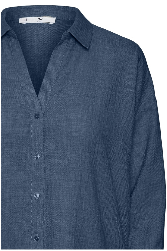 VMMELANEY QUEENY LS SHIRT WVN NOOS 10316389 Dark Denim/Melange